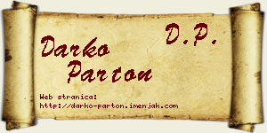 Darko Parton vizit kartica
